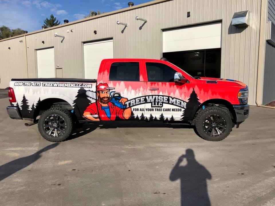 Madison Graphics Banner on a Vehicle