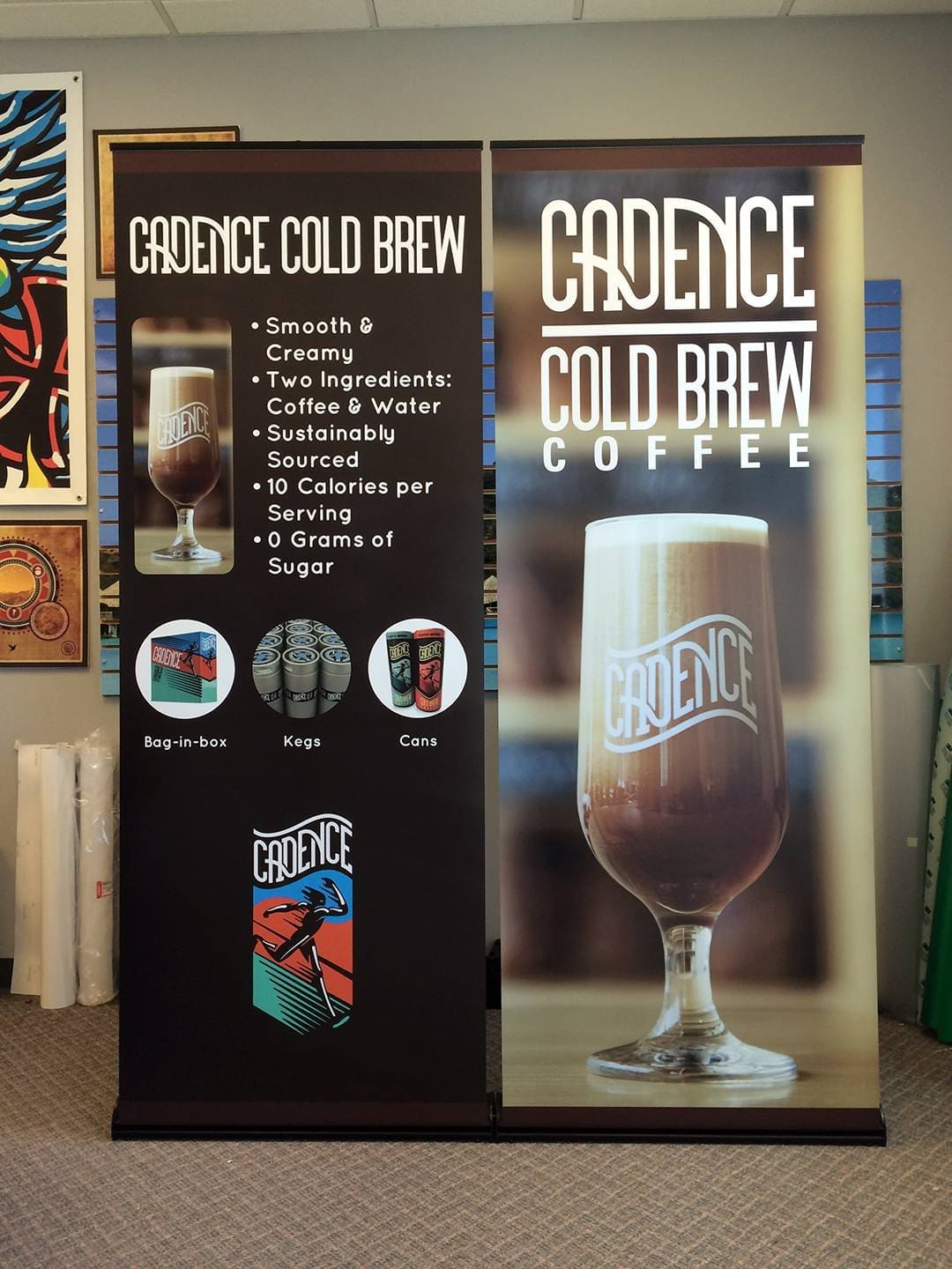 Coffee Graphics Banner in Trade show