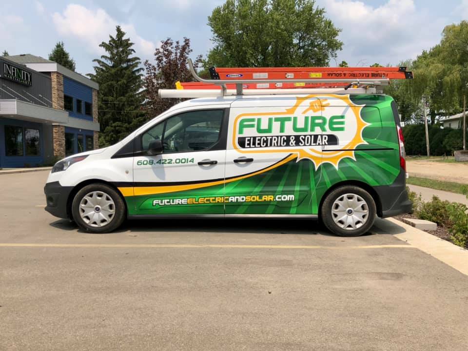Graphics Wrapped on van