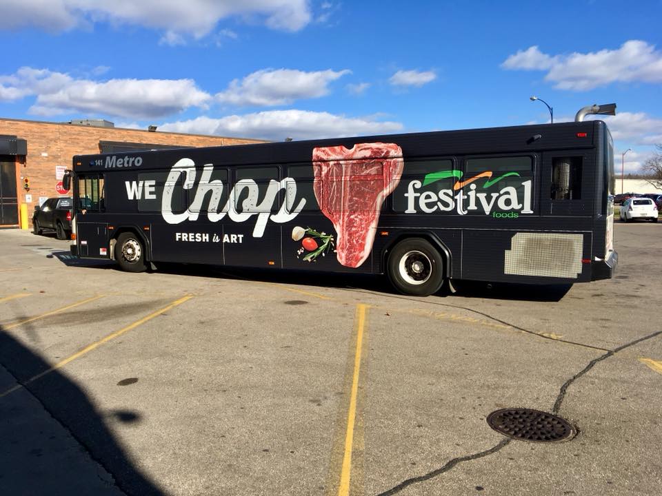 We Chop Fresh Art Graphics On Bus