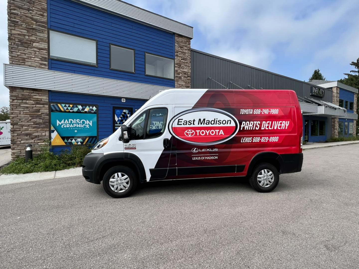 Graphics Wrapped on van
