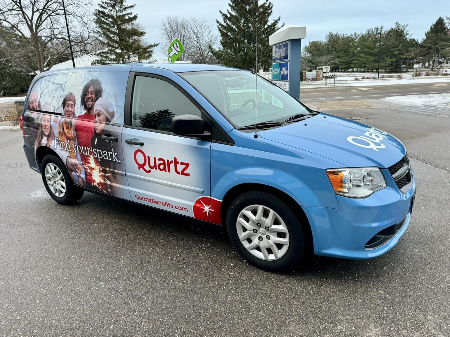 Graphics Banner on a Vehicle