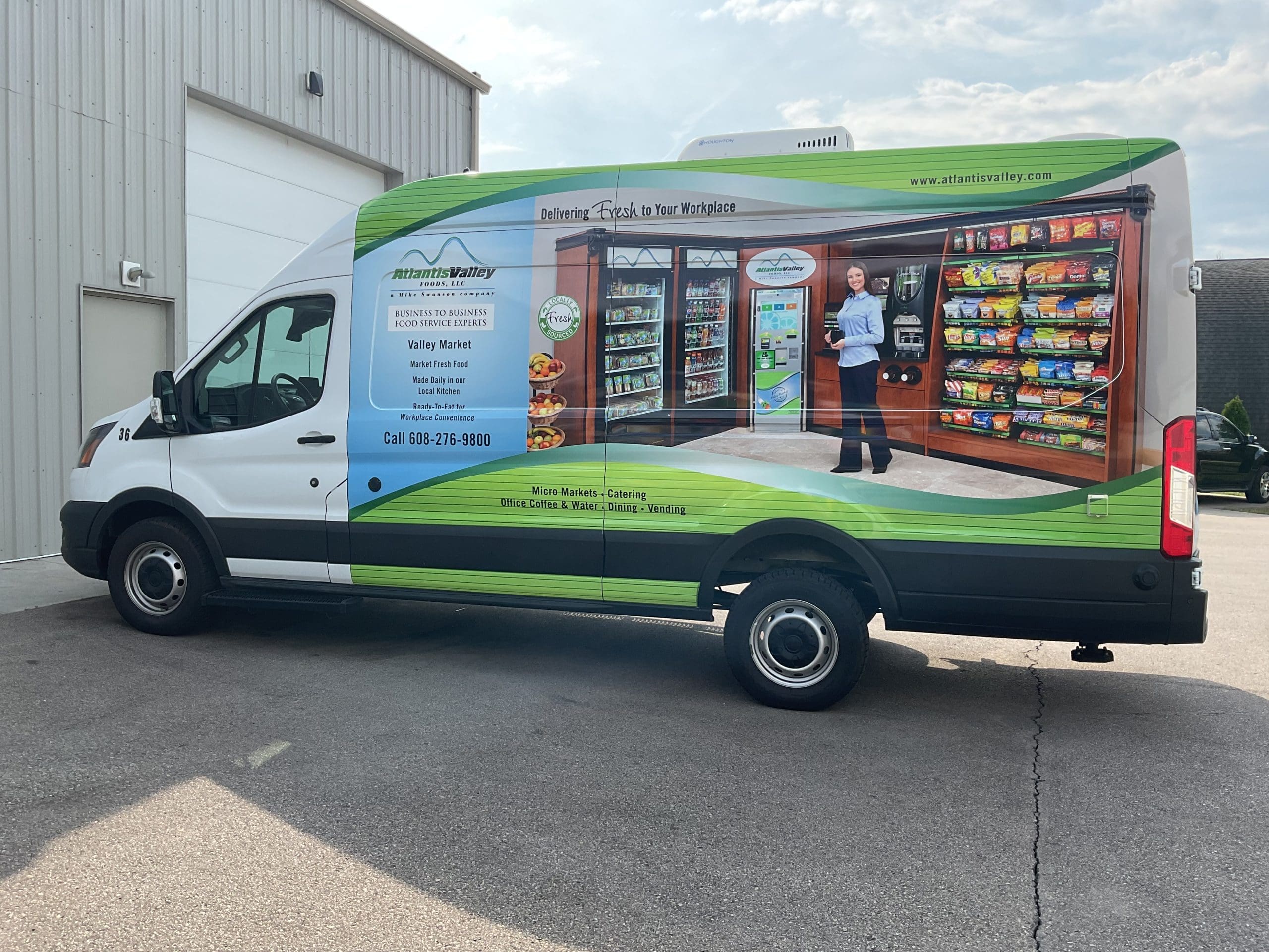 Graphics Wrapped on van