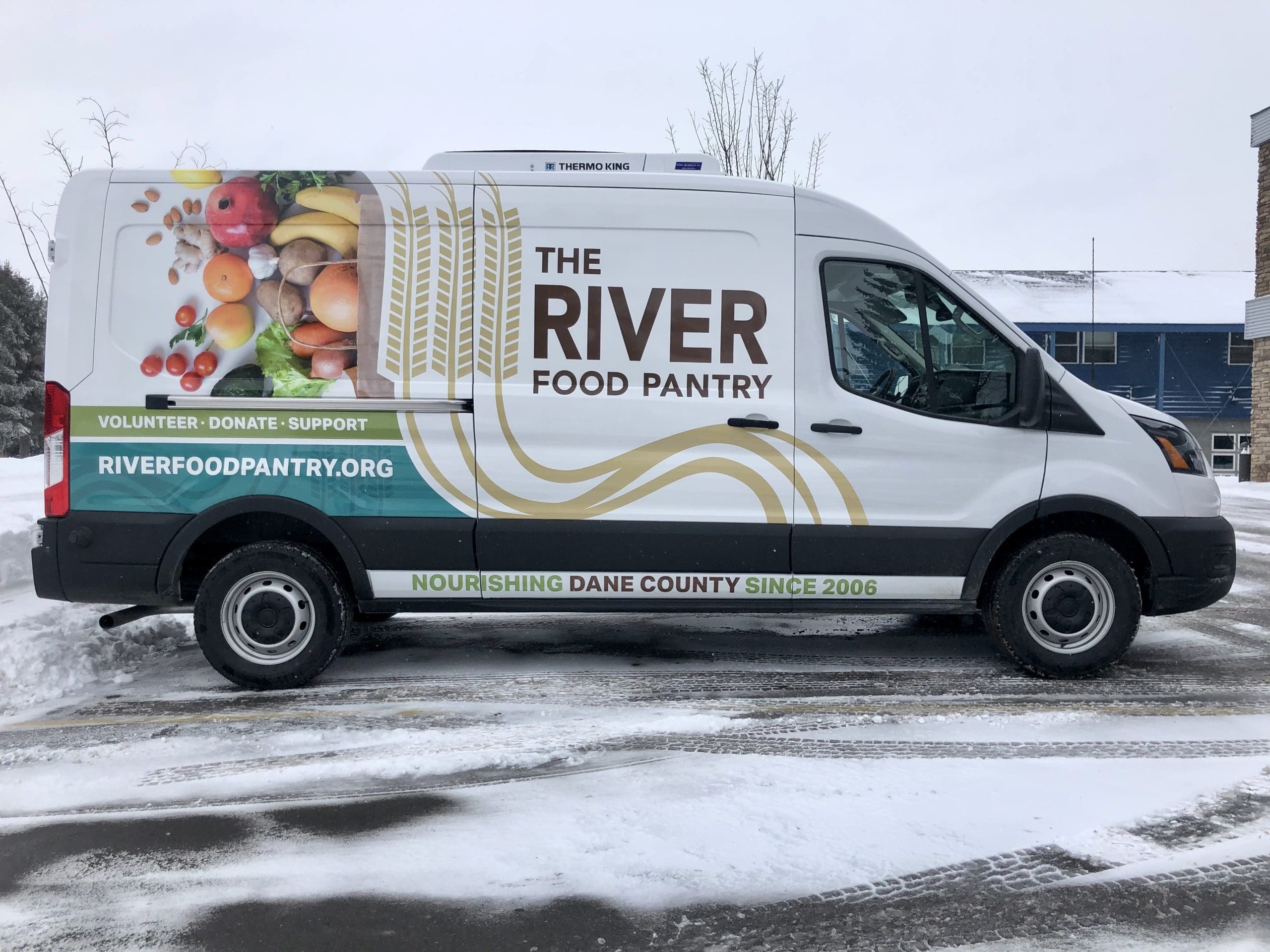 Graphics on van