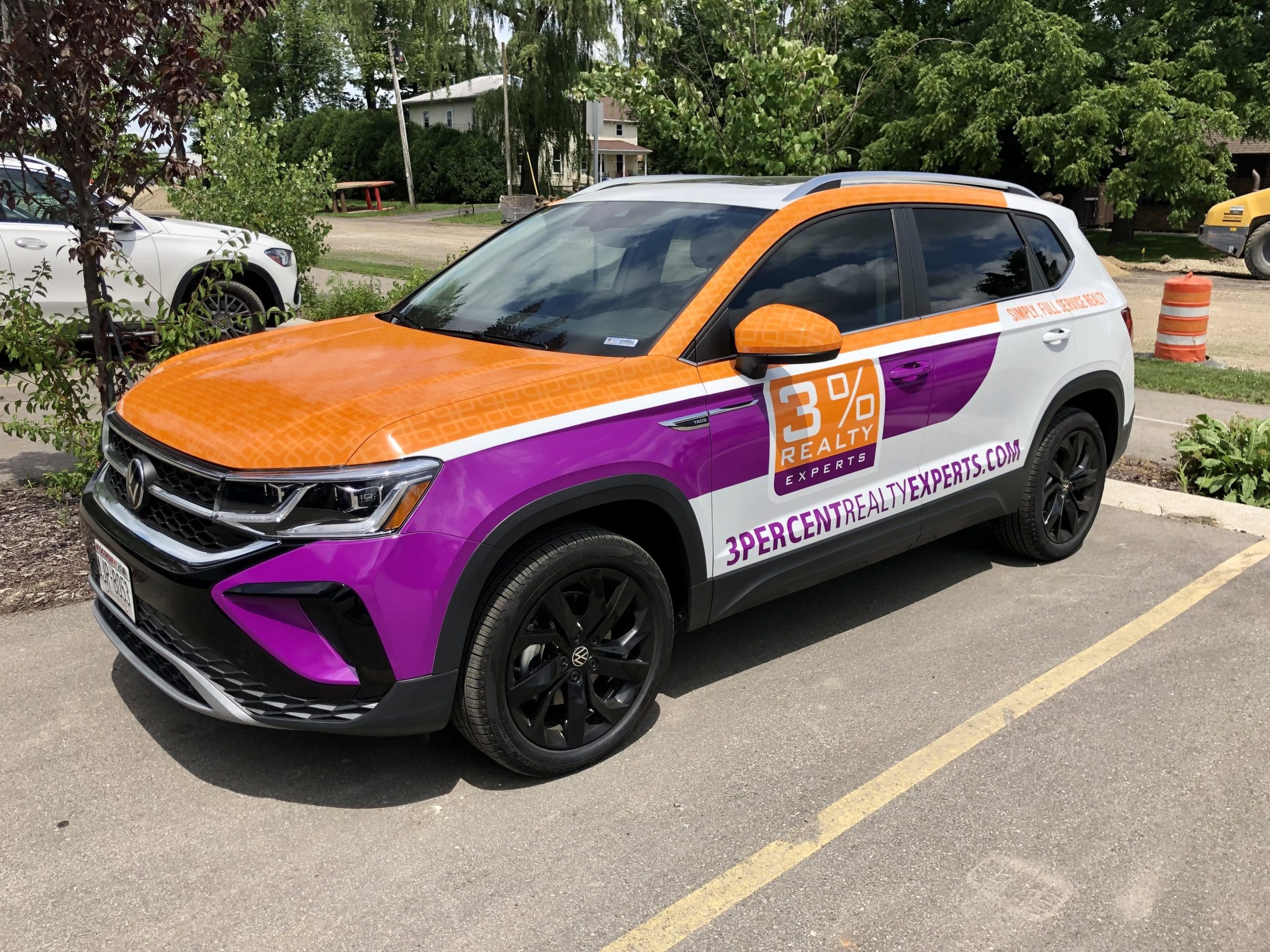Graphics on car