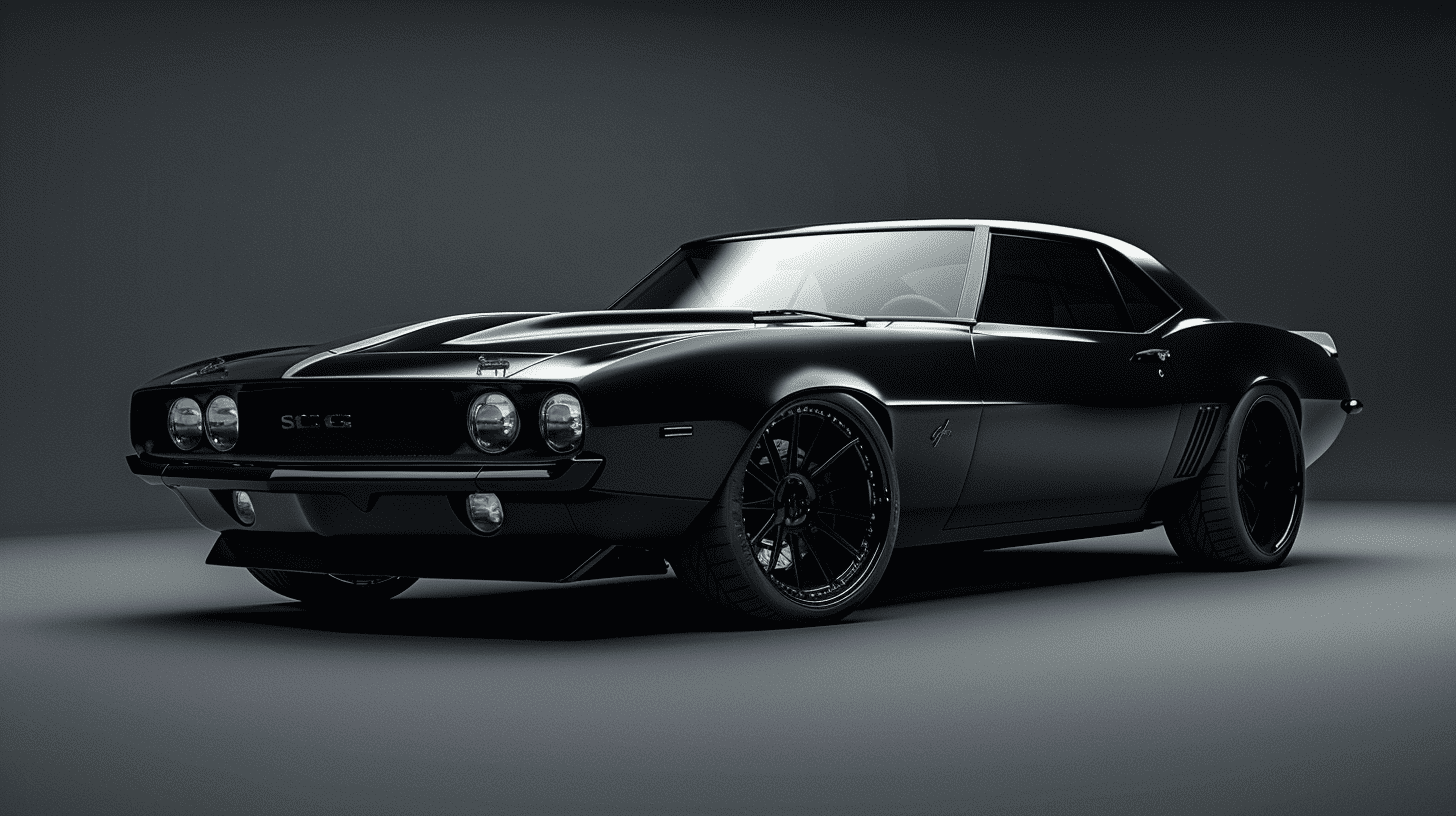 Dark Black Sports Car