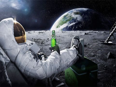 Spaceman In Space With Beer Spaceman In Space With Beer