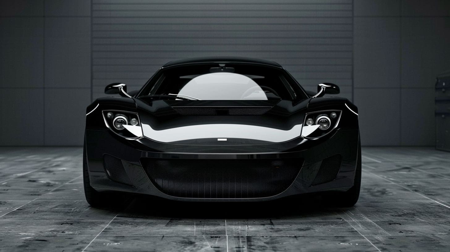 Dark Black Sports Car