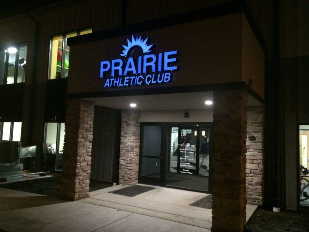 Prairie Athletic Club Sign Board Madison WI